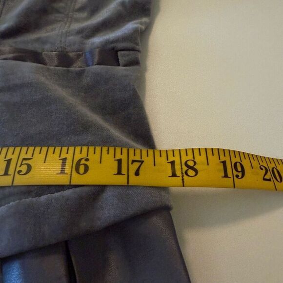 White House Black Market Silver Velvet/Satin Jacket Sz 8 Victorian, Castlecore - Picture 11 of 16